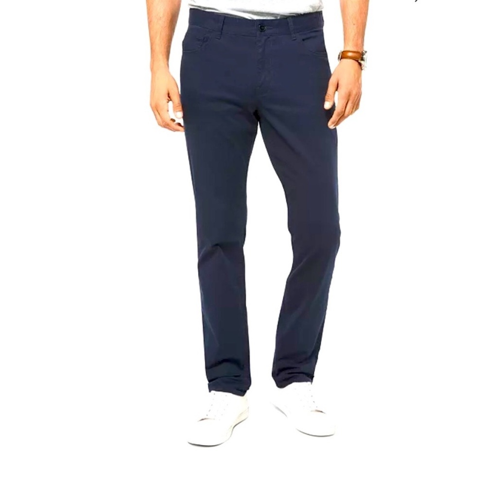 Michael Kors Men's Navy Midnight Blue Dress Pants Slim Fit 36x32 Cotton stretch